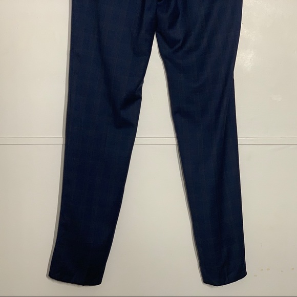 TED BAKER LONDON Jay 100% Wool Plaid  Men's Trousers - Picture 6 of 14